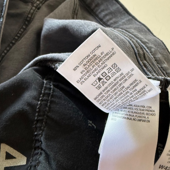 Lucky Brand 410 Athletic Straight Leg Charcoal Black Denim Jeans Mens 42 x 32 - Picture 8 of 12